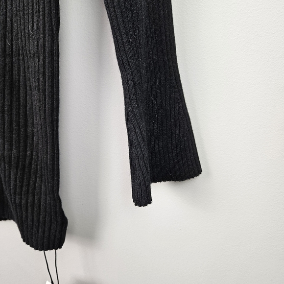 Cider Wool Blend V Neck Button Knitted Cardigan Sweater Plus Size Black 0XL - Picture 4 of 12